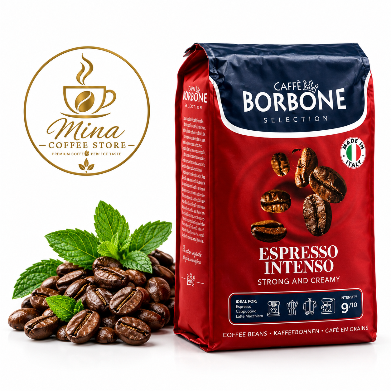 قهوه دانه بوربون اسپرسو اینتنسو 1kg